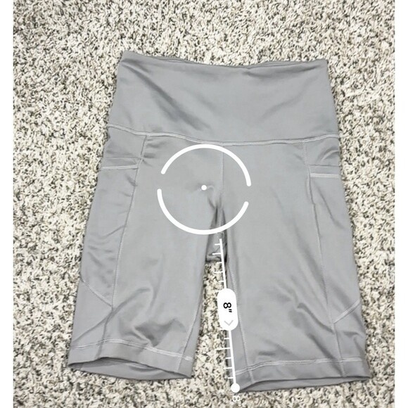 Velocity Sculpt And Flow Grace 9” Short Women’s Sz S Biker Shorts Grey Pockets - Picture 10 of 11